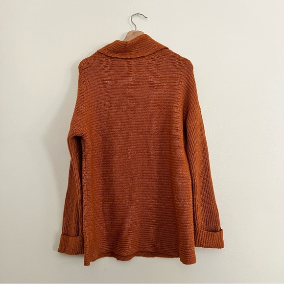 Pilcro Orange Knit Cowl Neck Sweater - Picture 7 of 9